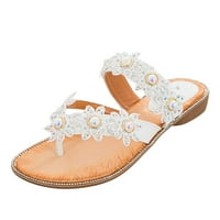 Sandale Žene Dressingy Summer Slide Handmade Cvjetni okrugli prsti Flip Flops Modne trend cipele za