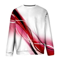 Vivianyo HD muški vrhovi čišćenje ljudi Ležerne prilike pulover s dugim rukavima 3D ispisani duks bluza