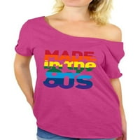 Neugodni stilovi napravljeni u majici 80-ih 80-ih majica duga 80s rođendanska majica Gay Pride majica