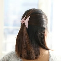 Jiaroswwei Solid Color Matte trokut Klip za kosu kandže Ženska djevojka Ponytail Hairpin Headwear