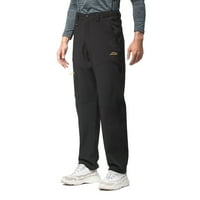 TAWOP muške hlače na otvorenom normu Muške plus veličine Stretch pantalone za struku Fleece Pješačke