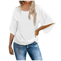 Božeće Žene Ljeto Ležerne prilike kratkih rukava plus veličina T majica Osnovna teep bluza, molimo kupiti