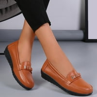 Puawkoer moda ženske prozračne cipele u obliku čipke casual cipele ženske cipele narančaste