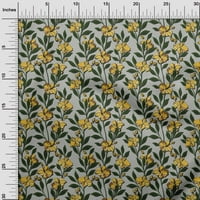 Onuone svilena tabby žuta tkanina cvjetna retro tkanina za šivanje tiskane plafne tkanine pored dvorišta