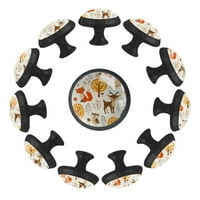 Ownta gumb sa vijcima set za kuhinjske ormare Komore za ladice povlače ručke za sova jelena zečja ptica