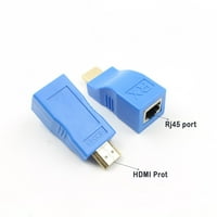 Fnohy Camping Pribor za uklanjanje 1080p HDMI Extender za RJ preko 5E mrežnog jezika LAN Ethernet adapter