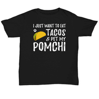 TACO Lover Pomchi majica za Cinco de Mayo Dog Mama ili pas tata