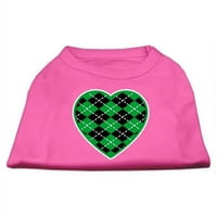 Argyle Heart zeleni zaslon za tisak Svijetlo Pink XXL - 18