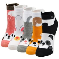 ArtFasion Funny Novelty Čarape za gležnjeve, slatki mačji pas životinjski uzorci ugodne pamučne ležerne čarape za žene i djevojke, parove
