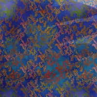Onuoone Georgette viskoza Srednje plave tkanine Batik Quilting potrošni materijal Ispiši šivanje tkanine