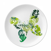 Životinjski zeleni grafiti tanjur Dekorativni porculanski salver za jelo za večeru