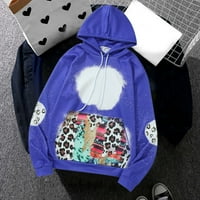 FABIURT HOODIES ZA ŽENE HOODIE PUTOVICE ŽENE PATCHWORK PRINTNICA ZA ČUVANJE ŠUROZNICE SWESIRT SHOWS