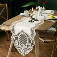 Tianlu Cvjetni baršunski trkač Stolnjak elegantan šik za pranje stol za pranje stola za trpezariju za