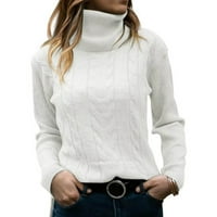 GUZOM džemper za žene na prodaju - Čvrsti džemperi za žene Trendi vrhovi novi dolasci bijele veličine