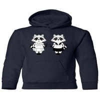 Dva rakona u uniformnom hoodie junioru -Image by Shutterstock, Veliki