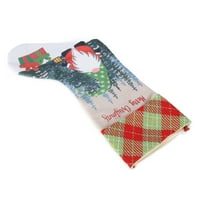 Dječja poklon torba, ručno izrada božićne čarape Poklon bez likovnih lutka izvrsna veliko otvaranje
