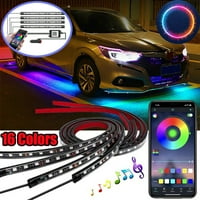 Auto LED RGB Unutrašnja atmosferska atmosferska lampica ukrasna stopala s USB bežičnom daljinskom upravljačkom