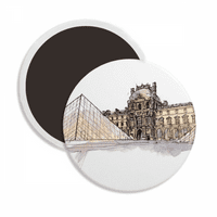 Muzej Louvre u Parizu Francuska Round CERCS Frižider Magnet za održavanje dekoracija