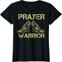 Camo peta molitva ratnika vjera Bog Isus Christian majica