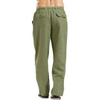 PXIAKGY Hlače za žene Muška kuća Ležerne prilike Veliki džep Široke pantalone za noge Vojska zelena
