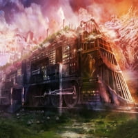 Fantasy Steampunk Train - platna ili štampana zidna umjetnost