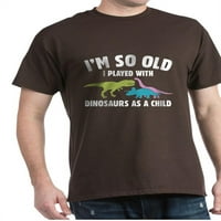 Cafepress - igrao se sa dinosaurima tamna majica - pamučna majica