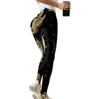 Ženske hlače visokog struka Yoga Hlače Tummy Control Workout Ruched guza Dizanje kravata Knot Stretch