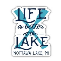 Nottawa Lake Michigan Suvenir Frižider Magnet veslo dizajn