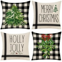 Yipa božićno stablo Prijenosni jastučnice Početna Dekor Mekani jastuk Prekriva udobne jednostavne dekora za obloge jastuka Kafe Spavaća soba Stil E
