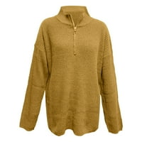Outfmvch džemperi za žene džempere za kint dugih rukava sa puloverm turtleneck džemper za žene ženske