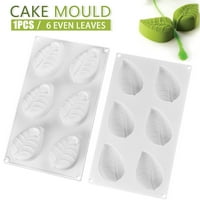 STAMENS kalup, kreativni list mousse torte silikonske šablone čokoladni puding pečenje pečenja (bijeli)