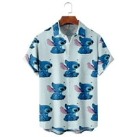 Stitch Havajska majica, Stitch smiješne ljetne kratke hlače, majica za plažu u kutiji, majica za majicu, majica u obliku rukavice, božićni poklon kratkih rukava, božićni poklon
