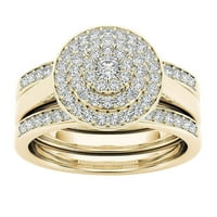 Simu prstenovi pozlaćeni otvor Zircon prsten klasični nakit prsten za vjenčanje za vjenčanje nakit rođendanski