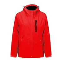 PIMFYLM puffer jakna casual udobne ženske jakne od pufka crvene m