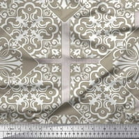 SOIMOI svilena tkanina Trg & Damask patchwork ispisana zanatska tkanina sa dvorištem širom
