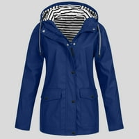 HGW kaputi za žene plus veličine Žene Ležerne prilike pune jakne na otvorenom plus veličina s kapuljačom vjetra