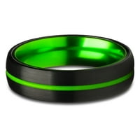 Vjenčani prsten Tungsten, zeleni volfram, zaručni prsten, volfram karbidni prsten, vjenčani prsten,