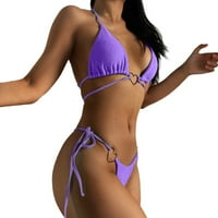 Kupaći kostimi Bikini Set Pad modna zavoja za plažu odjeću Žene Push up Split kupaći kostimi kupaći