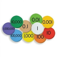 Esencijalni proizvodi za učenje 10-vrijednosti decimala na karticu cijele brojeve