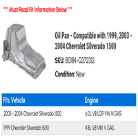 Pan - kompatibilan sa 1999, - Chevy Silverado 1500