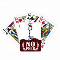 Love Islanda Word Flag ljubav Heart ilustracija PEEK Poker igračka karta Privatna igra