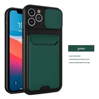 Toyella Novi push prozor Integrirani paket kartica TPU mobilni telefon Case zeleni iphone12