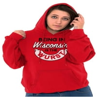 Wisconsin Wurst Ljubitelji mesa Pull Funny Hoodie dukserirt Žene MUŠKE BRISKO BRANDS 5X