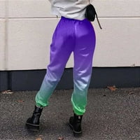 Žene Ležerne prilike sportske gradijentne hlače iz džepova za crtanje Tweatpants S