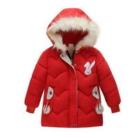 Topli kaputi za djevojke dječji dječji kaput odjeća jakna podstavljena crtana zima dolje kapuljač kapuljače i jakna 3 godine