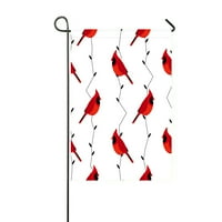 Crvene kardinalne grane Početna Vanjska okućnica za zastavu Banner