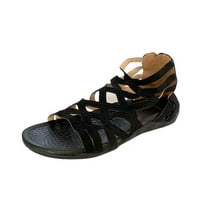 STAMENS okrugli prsti izdužene prozračne sandale Ženske ljetne cipele za plažu Vintage Sandale Ženske