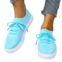 Aaimomet ljetne sandale za žene modne žene prozračne čipke cipele casual cipele, plava 6.5