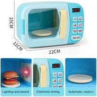 Mikrovalna pećnica - Light & Sound Pretvara se Reklo Kuhinjske igračke postavljene sa igranjem hrane za djecu Agees 3+