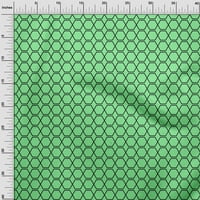 Onuone svilene tabby more zelena tkanina Geometrijska oblika zanatski projekti Dekor tkanina štampan